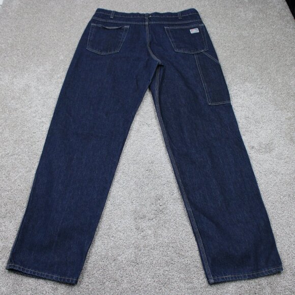 Tyndale FR Jeans Mens 35x34 Blue 5-Pocket FRMC FLF 800 Flame Resistant Workwear - Picture 5 of 16